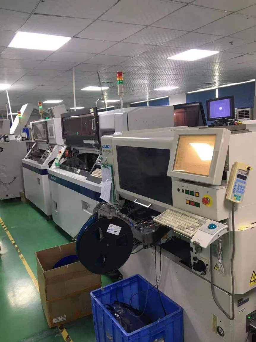 Actual production line and placement equipment
